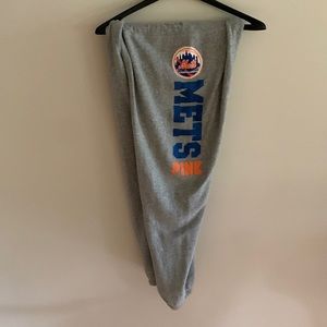 Womens Victoria’s Secret PINK MLB WITH 5th & Ocean Mets Sweatpants - Medium